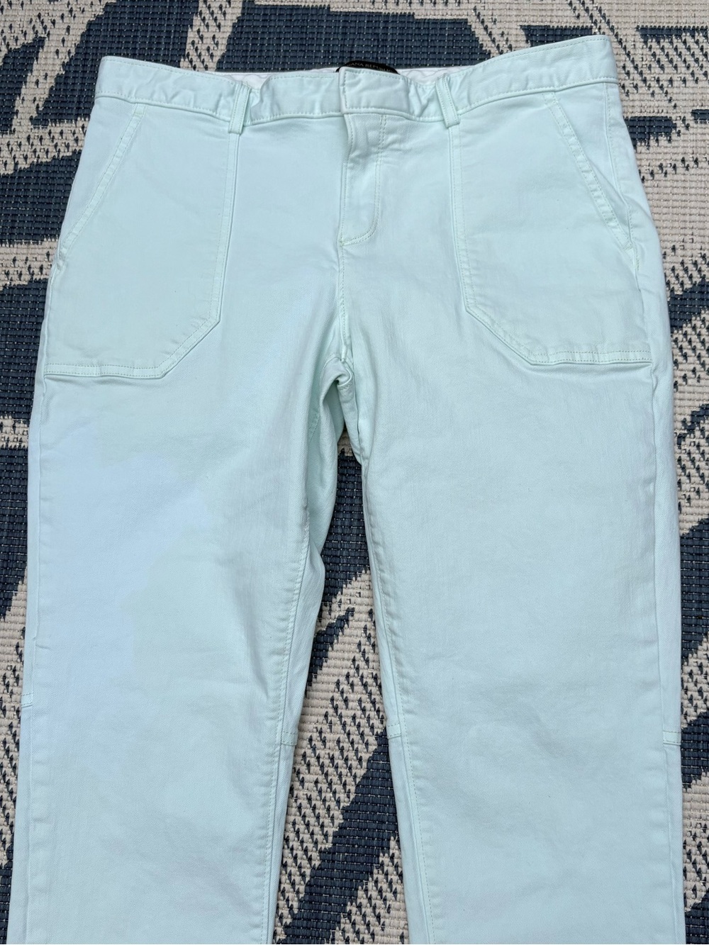 Banana Republic Sloan Utlity Jeans, Cool Mint - Picture 5 of 7